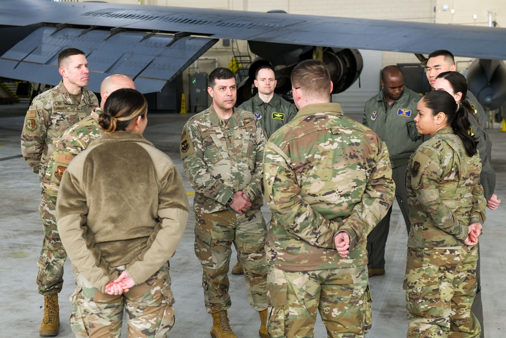 8th Air Force Command Team Visits Minot AFB