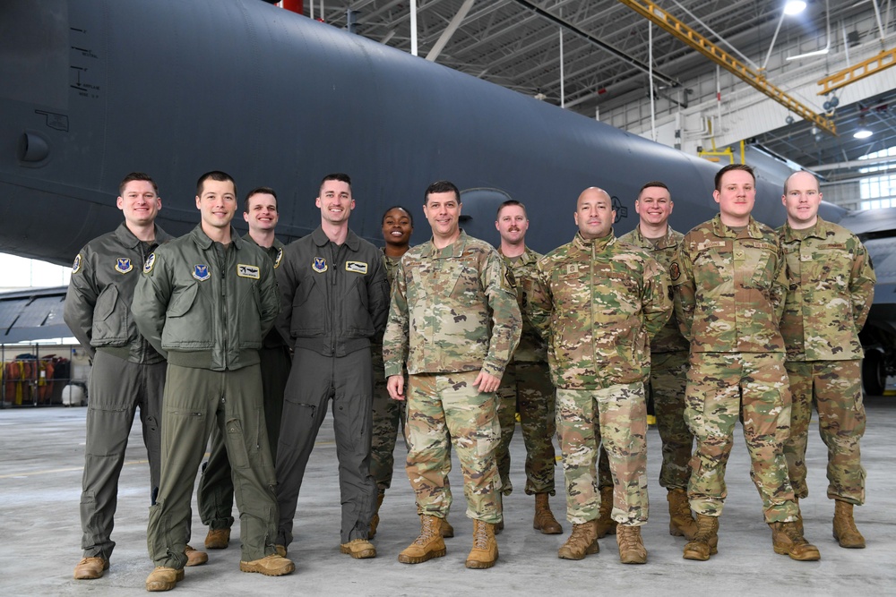 8th Air Force Command Team Visits Minot AFB