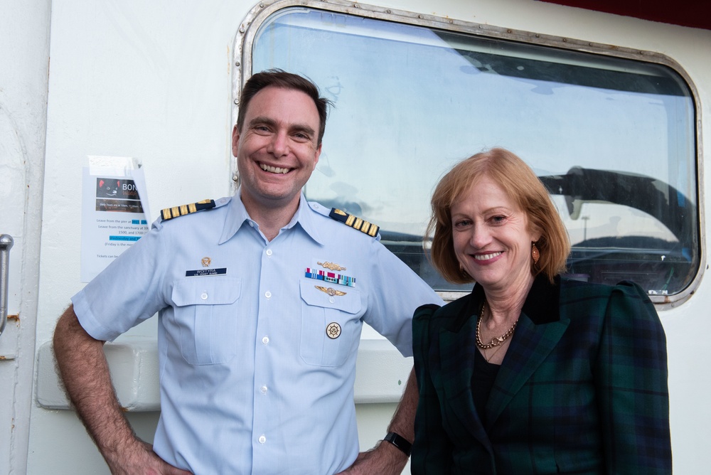 Reception held aboard Coast Guard Cutter Polar Star in Hobart, Tasmania