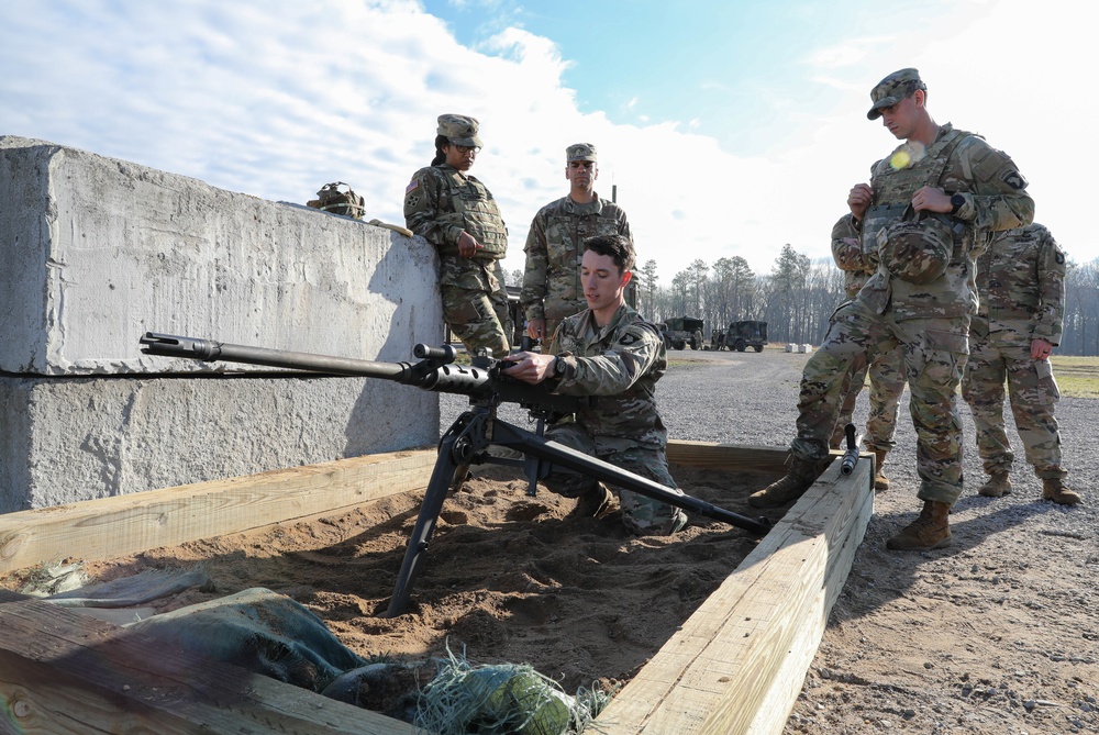 Soldiers assigned to HHBN, 101st Airborne Division (Air Assault) qualified on the M2A1 .50 Caliber Machine Gun