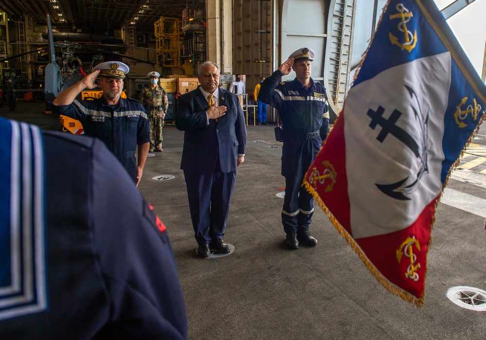 The Harry S. Truman Carrier Strike Group is on a scheduled deployment in the U.S. Sixth Fleet area of operations in support of naval operations to maintain maritime stability and security.