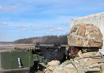Soldiers assigned to HHBN, 101st Airborne Division (Air Assault) qualified on the M2A1 .50 Caliber Machine Gun