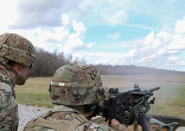 Soldiers assigned to HHBN, 101st Airborne Division (Air Assault) qualified on the M2A1 .50 Caliber Machine Gun