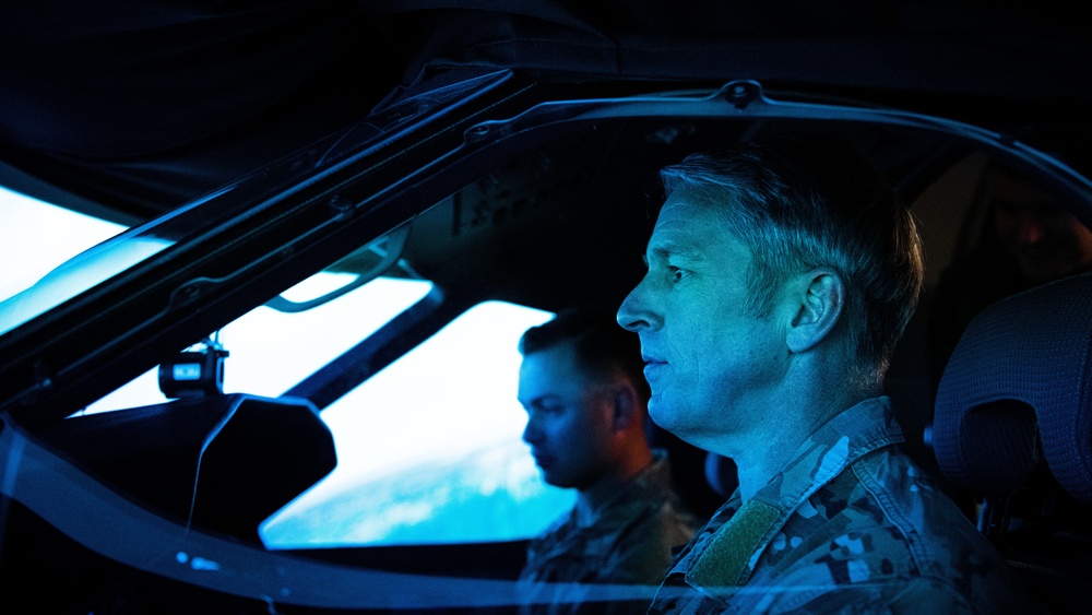 Brig. Gen. Hoffman visits Cannon AFB to see simulator dedicated to Demise 25 aircrew