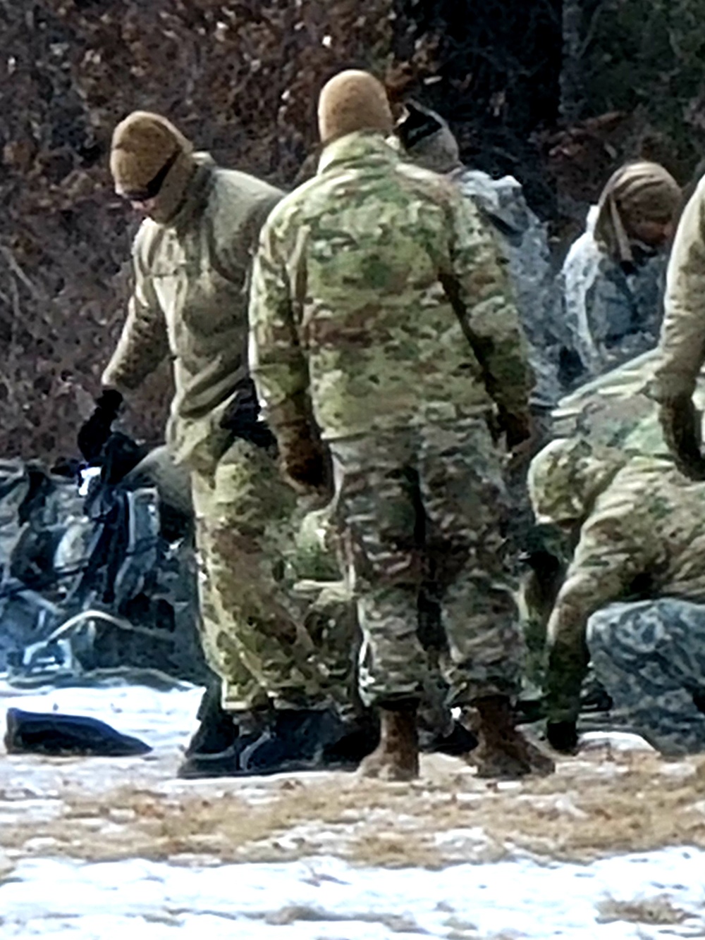 Soldiers, Airmen learn to build Arctic tents during CWOC training at Fort McCoy