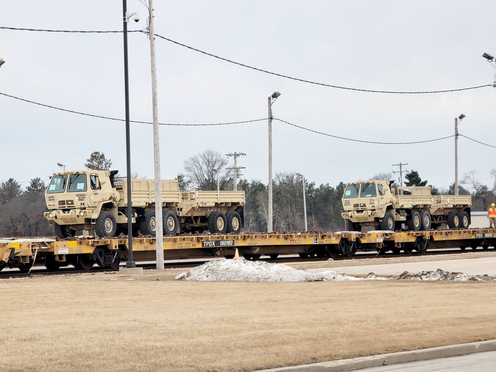 485th Engineer Company rail operations at Fort McCoy