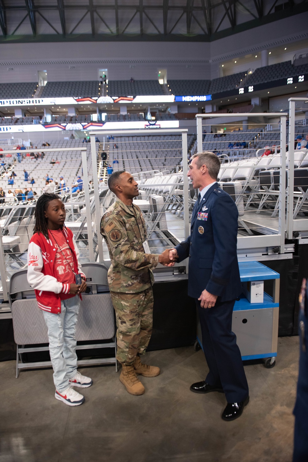 Maj Gen Radliff Recognizes Master Sgt Hughes