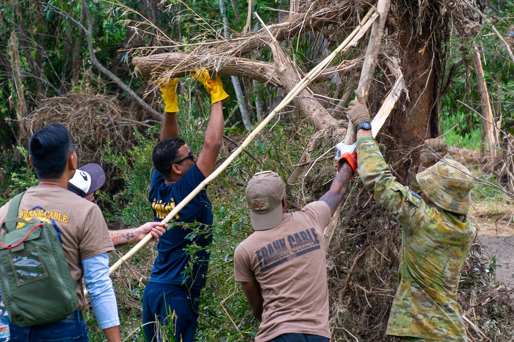 Frank Cable Supports Operation Flood Assist