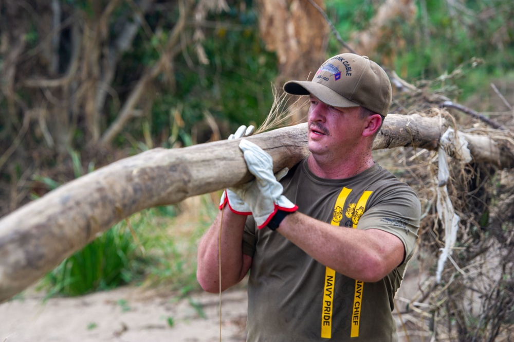 Frank Cable Supports Operation Flood Assist