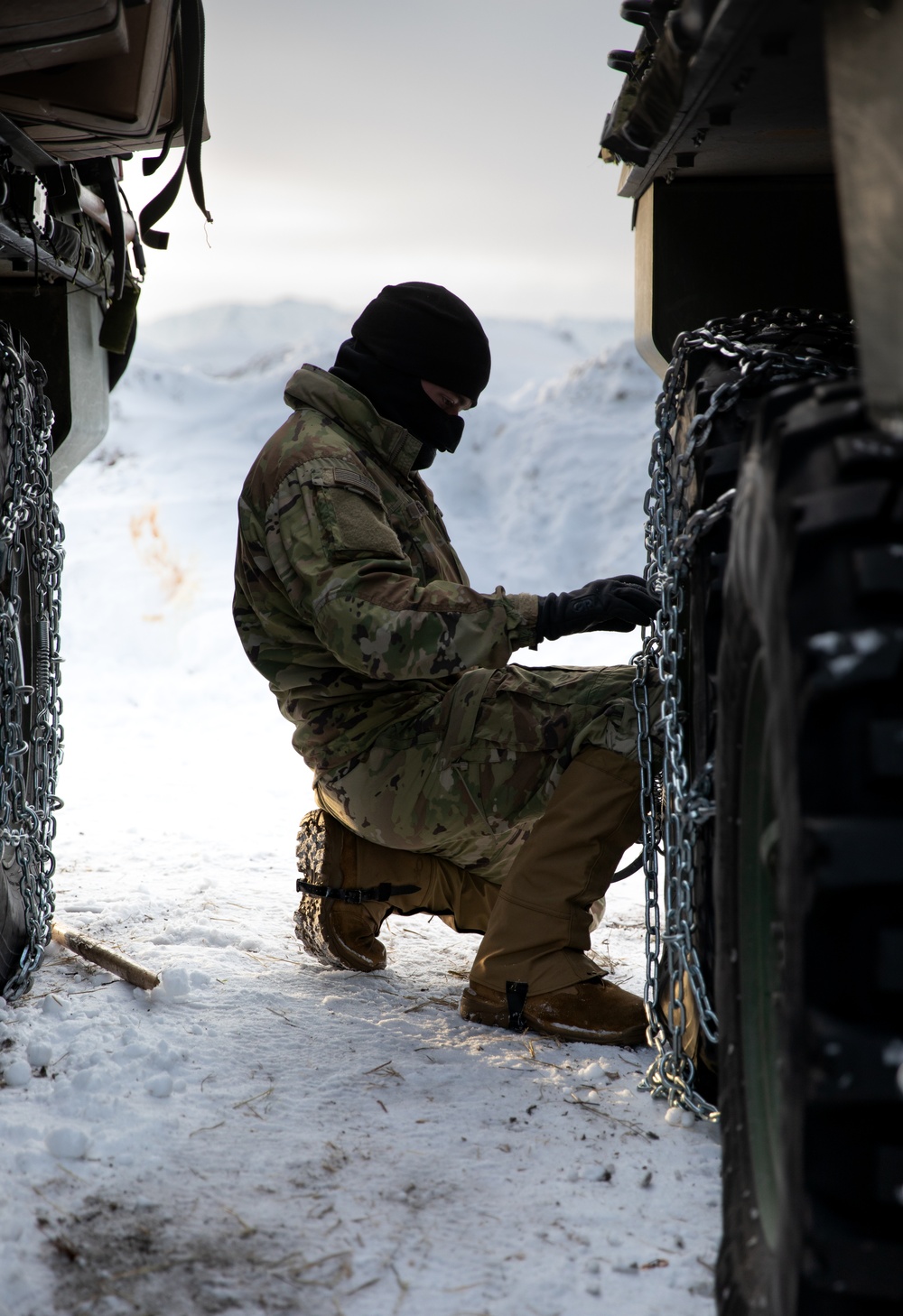 Infantryman Prepares Vehicle For Firefight Movement