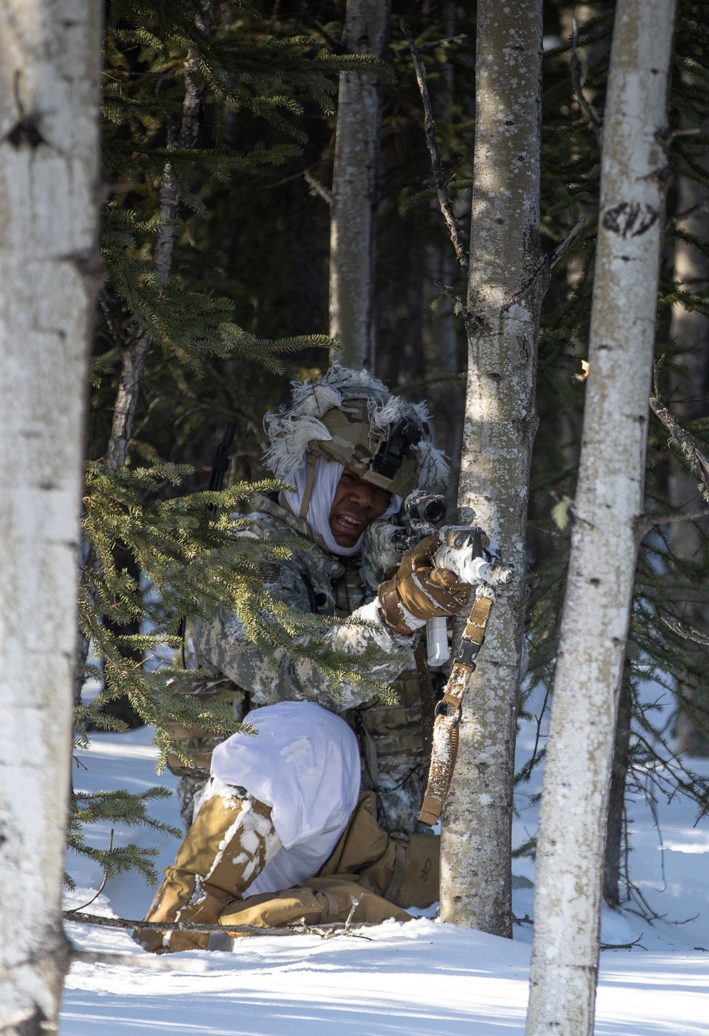 Infantryman Returns Fire