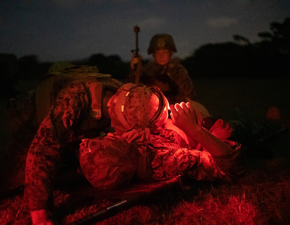 U.S. Marines with 3d TB conduct a motor transport exercise