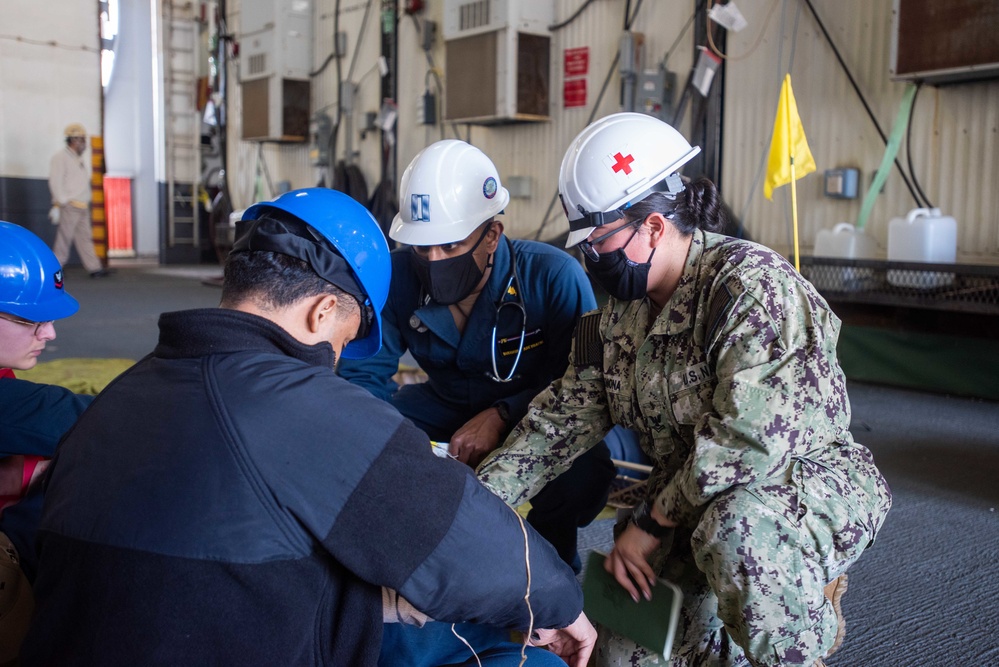 USS Ronald Reagan (CVN 76) Mass Casualty Drill