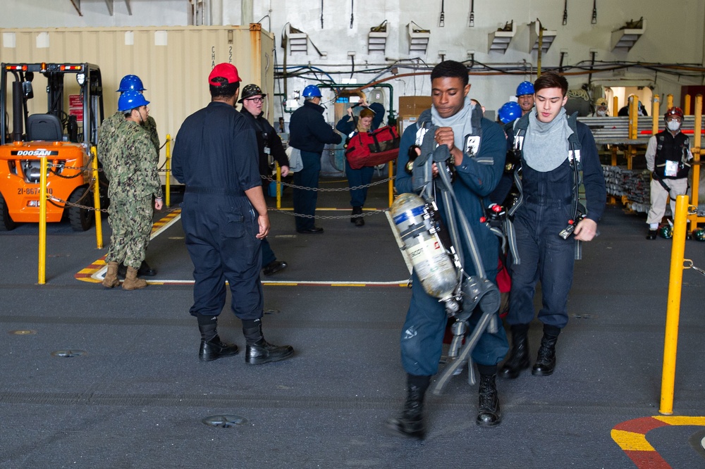 USS Ronald Reagan (CVN 76) Rescue and Assistance Drill