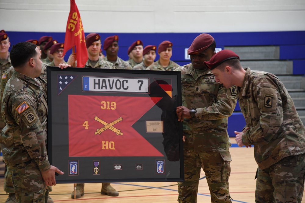 4-319 Airborne Field Artillery Regiment Change of Responsibility