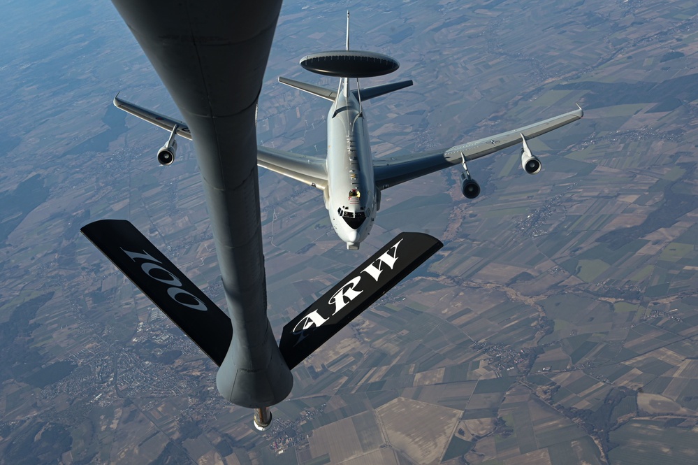 100th Air Refueling Wing NATO E3 Sentry Refuel