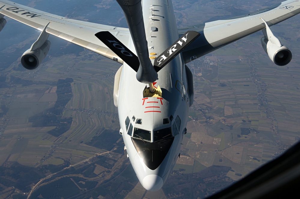 100th Air Refueling Wing NATO E3 Sentry Refuel