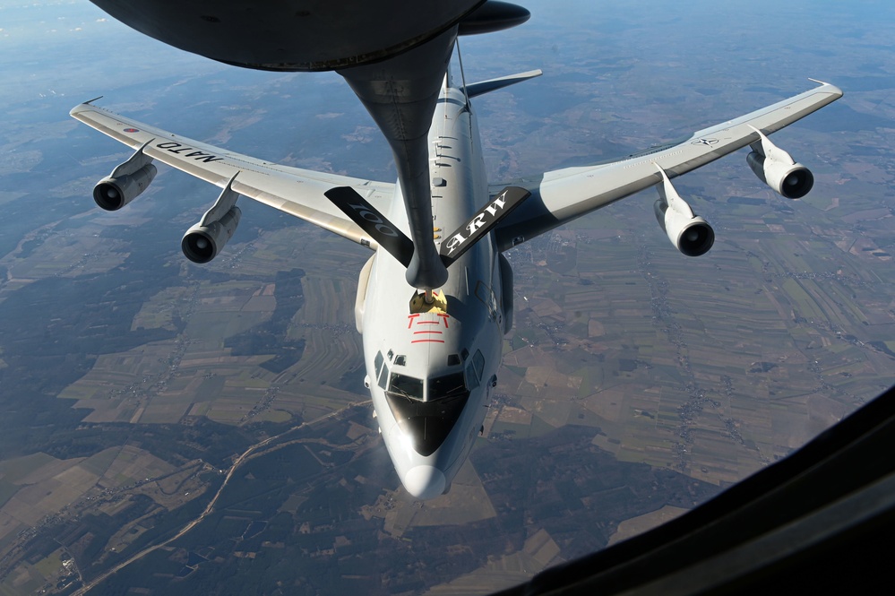 100th Air Refueling Wing NATO E3 Sentry Refuel