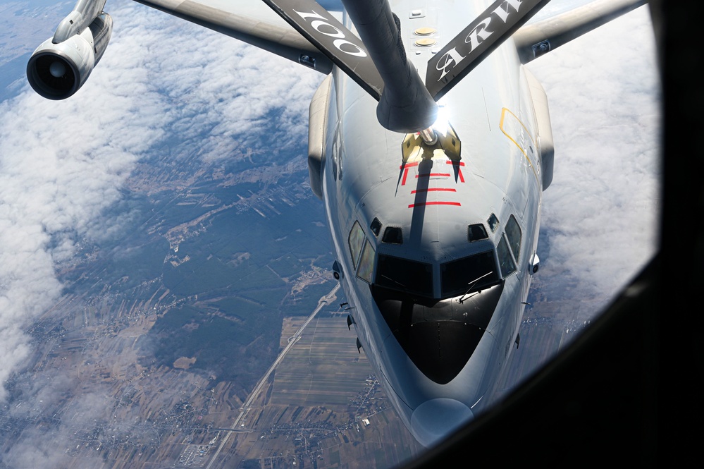 100th Air Refueling Wing NATO E3 Sentry Refuel