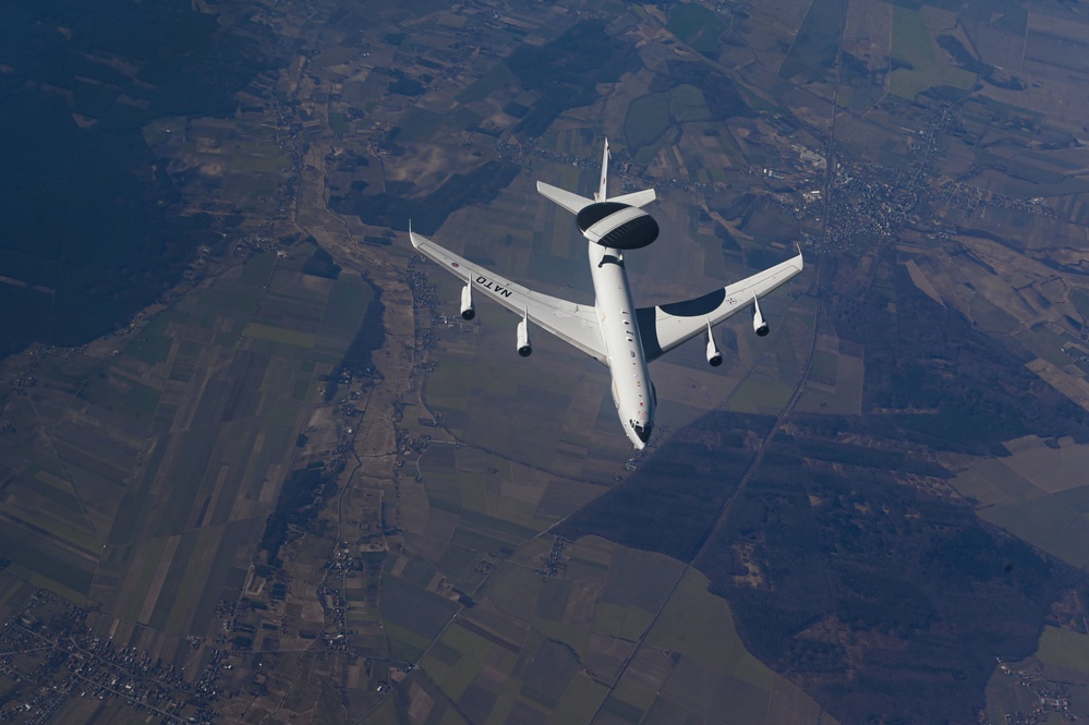 100th Air Refueling Wing NATO E3 Sentry Refuel