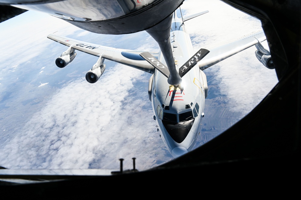 100th Air Refueling Wing NATO E3 Sentry Refuel