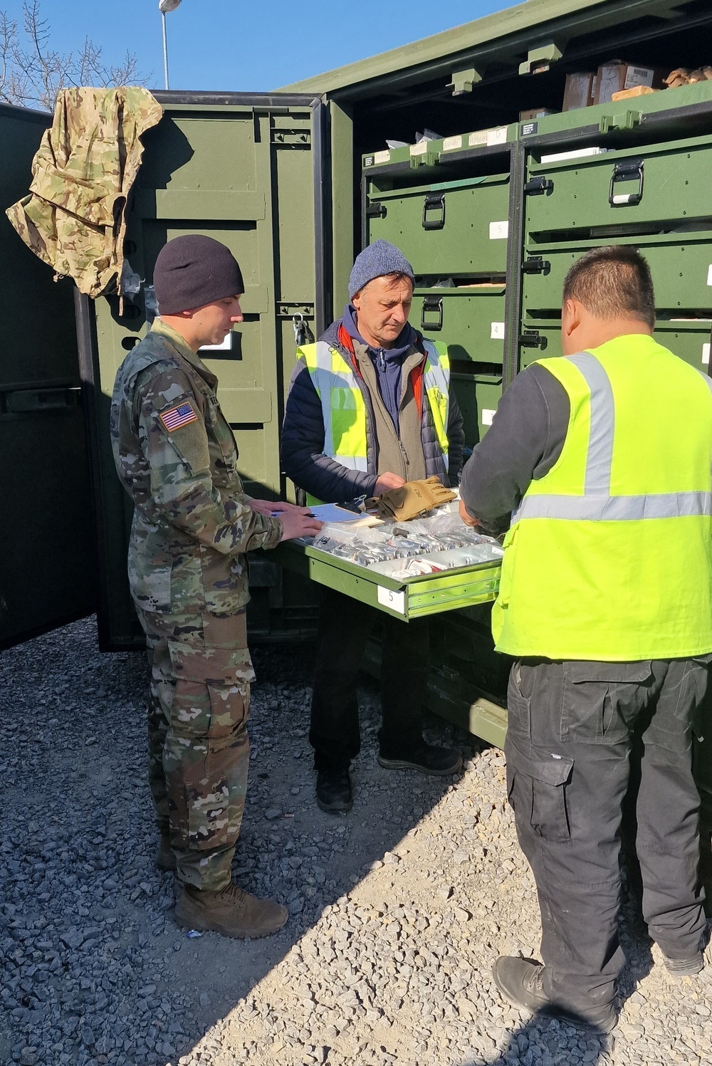 $20 million in APS-2 repair parts, tools and supply items accounted for then delivered to armored brigade in Grafenwoehr