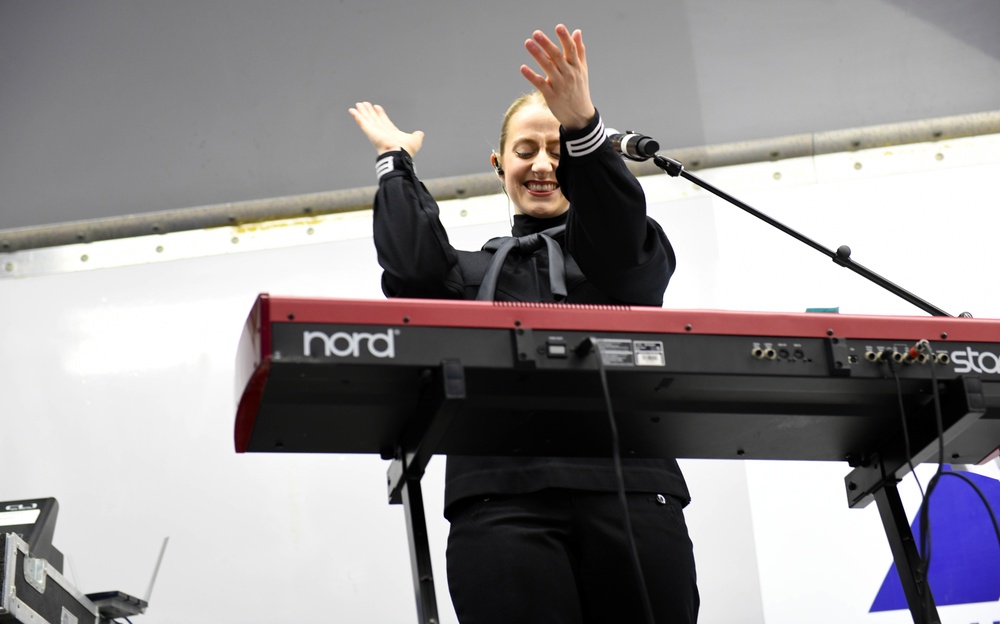 U.S. Naval Forces Europe and Africa Band Performs at NSA Naples Support Site