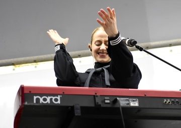 U.S. Naval Forces Europe and Africa Band Performs at NSA Naples Support Site