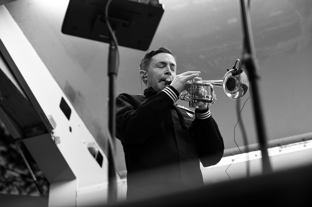 U.S. Naval Forces Europe and Africa Band Performs at NSA Naples Support Site