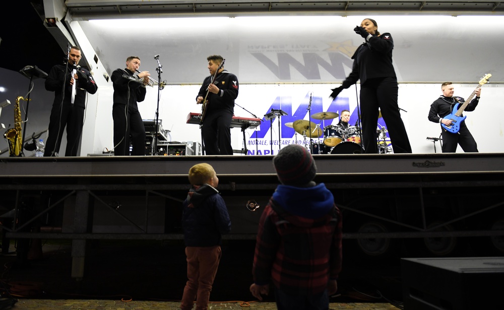 U.S. Naval Forces Europe and Africa Band Performs at NSA Naples Support Site