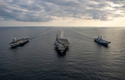 The Harry S. Truman Carrier Strike Group is on a scheduled deployment in the U.S. Sixth Fleet area of operations in support of naval operations to maintain maritime stability and security.