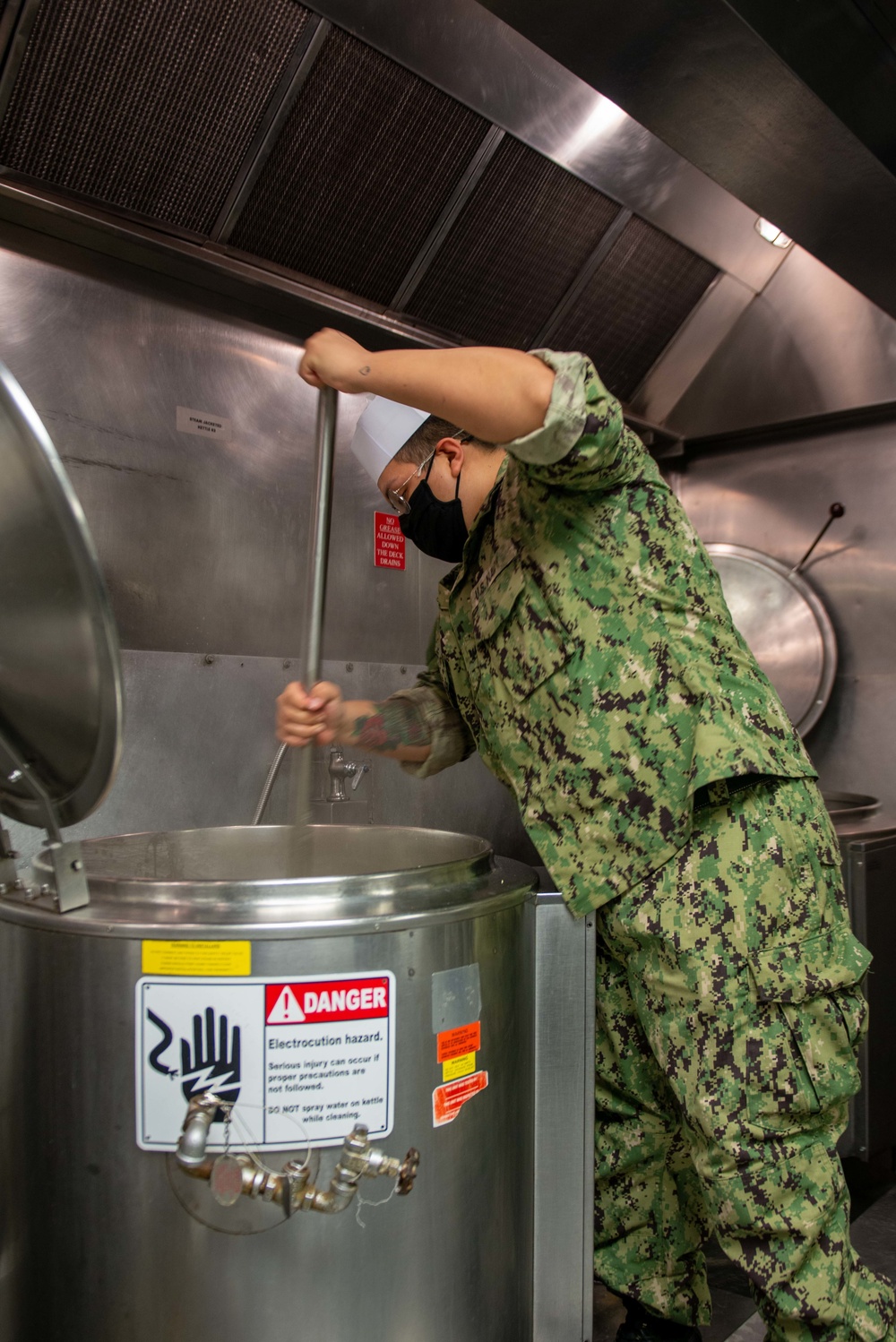 Sailors in the galley