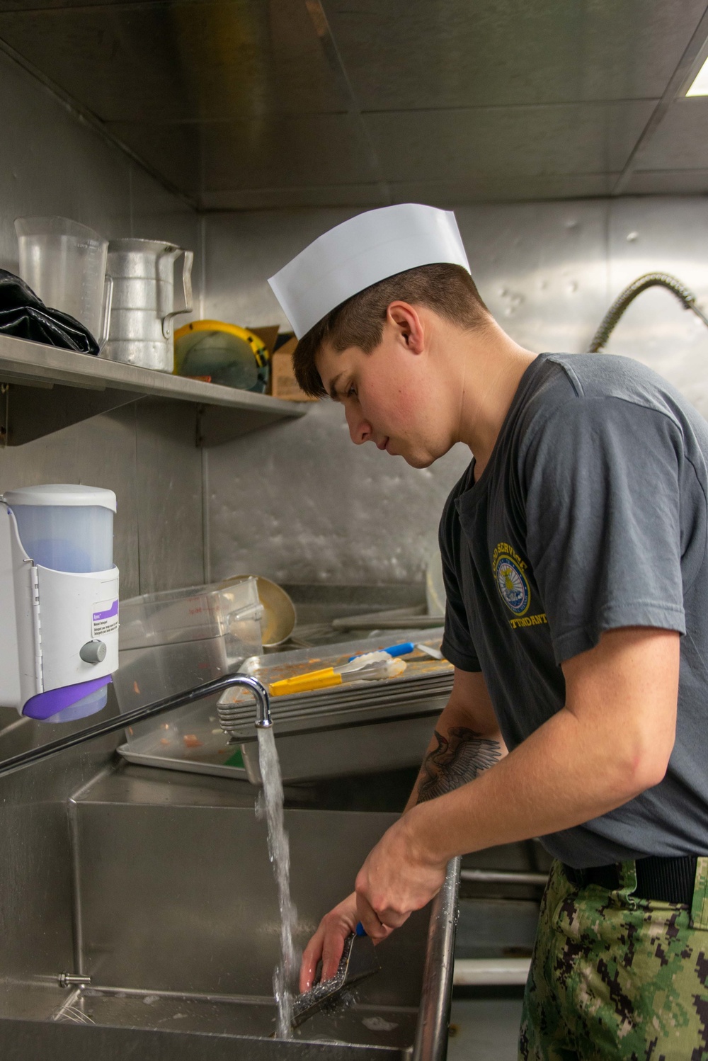 Sailors in the galley