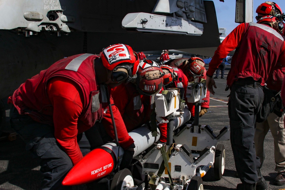 Abraham Lincoln conducts flight operations