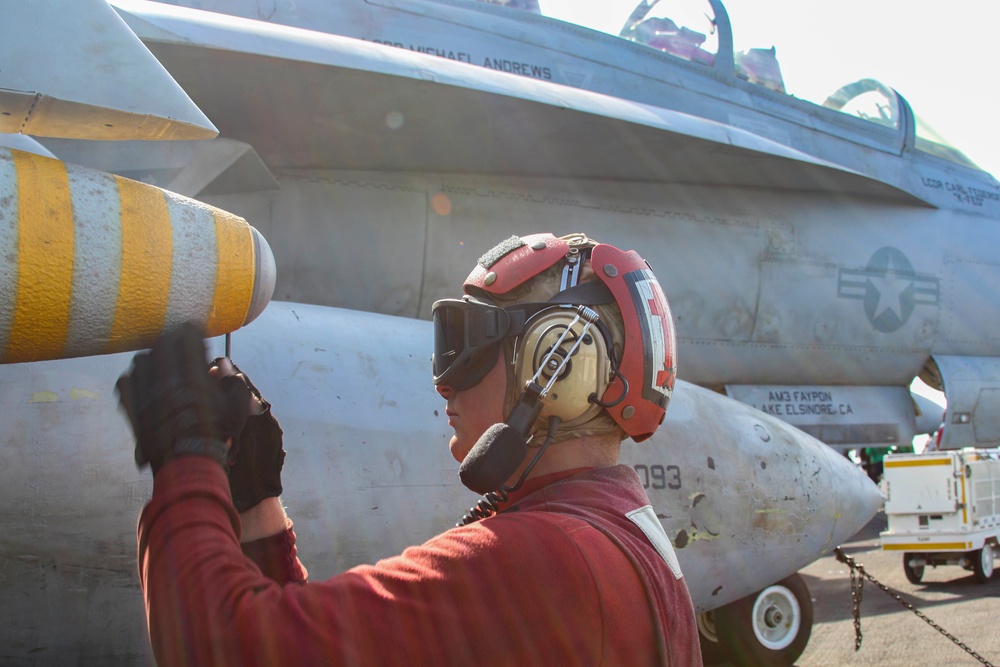 Abraham Lincoln conducts flight operations