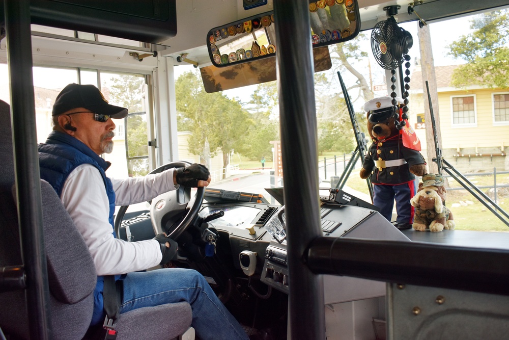Presidio of Monterey service members pay tribute to bus driver with name tapes