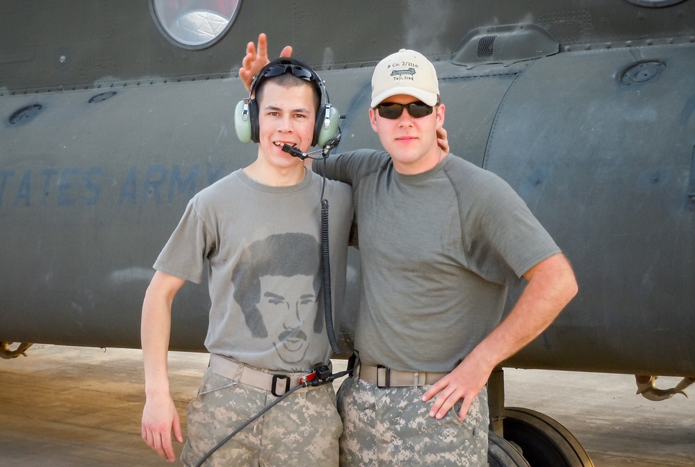 Iowa aviation Soldiers sport &quot;All Night Long&quot; apparel