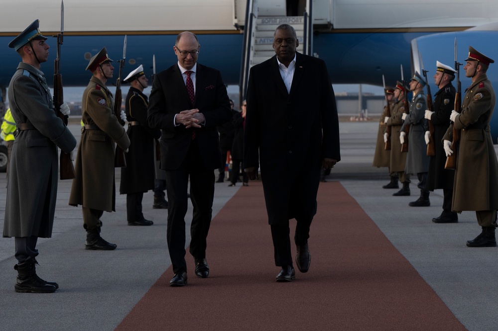 SECDEF Visits U.S. and NATO Troops in Slovakia and Bulgaria