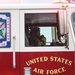 The lone female firefighter at Whiteman Air Force Base