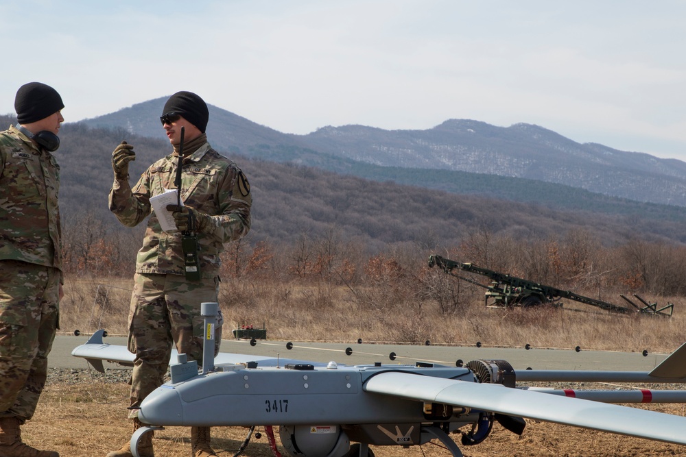 Soldiers conduct UAV operations at NSTA