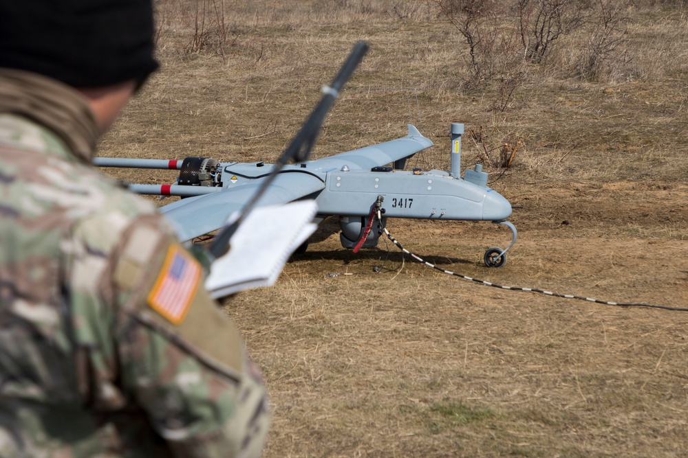 Soldiers conduct UAV operations at NSTA