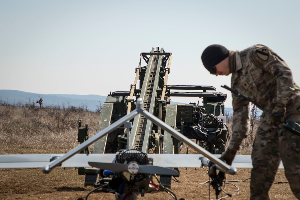 Soldiers conduct UAV operations at NSTA