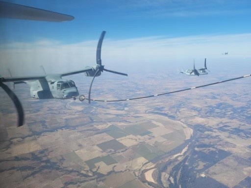 Marines with VMGR-234 Utilize a Fuselage Tank Assembly