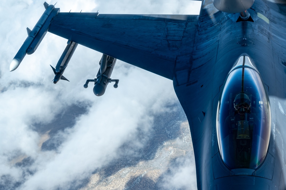 KC-135 refuels Aggressors during Red Flag 22-2