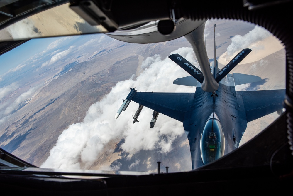 KC-135 refuels Aggressors during Red Flag 22-2