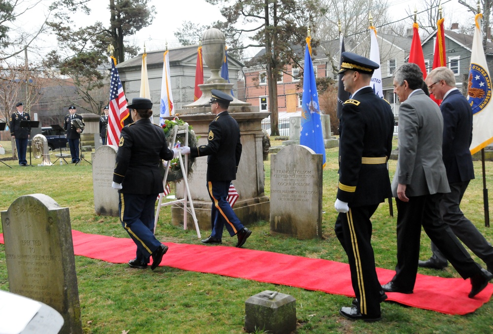 Army Reserve division celebrates past-president’s 185th birthday