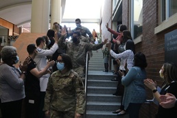 U.S. Air Force medical team departs the University of Rochester Medical Center
