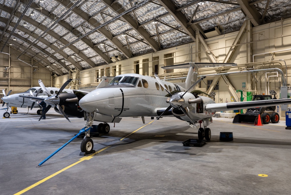 517th Airlift Squadron C-12F Huron takes flight