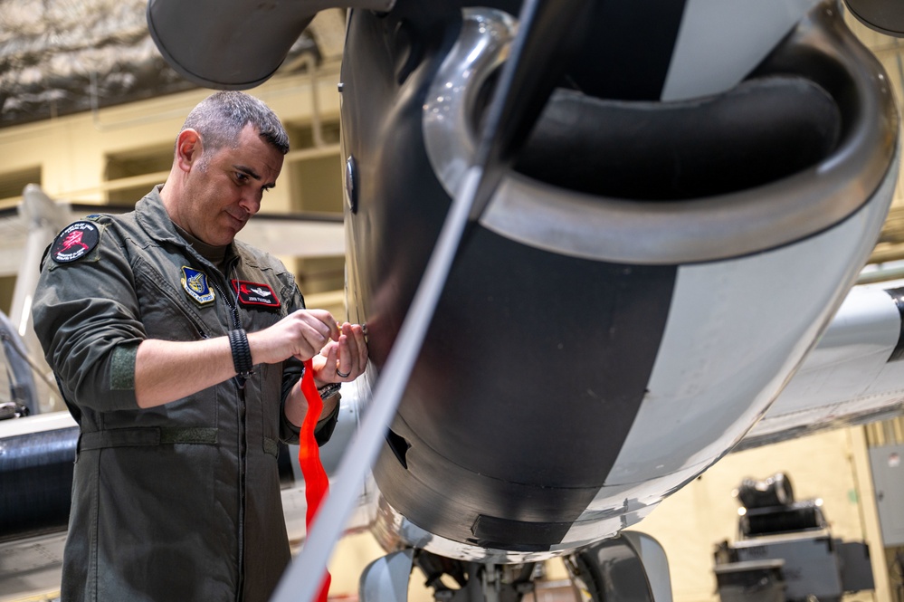 517th Airlift Squadron C-12F Huron takes flight