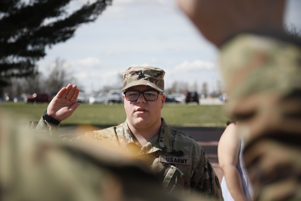 SGT Johnson Reenlistment Ceremony